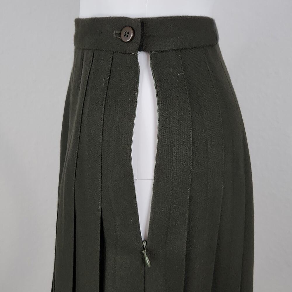 Vintage Wool Pleated Skirt Size Small - Picture 5 of 8